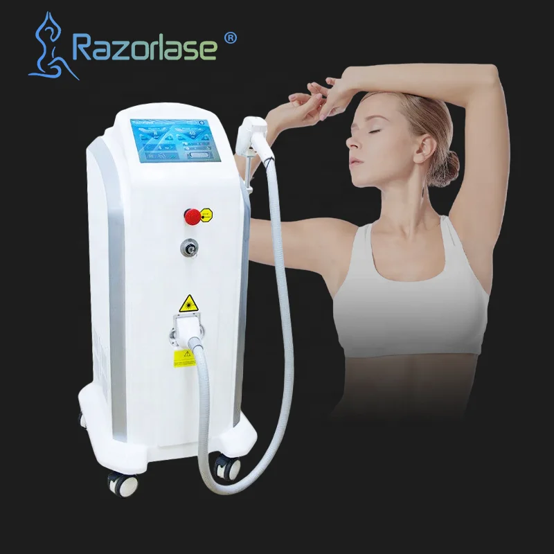 

2021 Razorlasw Tuv CE Approved diode 808nm laser hair removal/ 3 wavelengths 755nm 808nm 1064nm permanently hair removal Machine