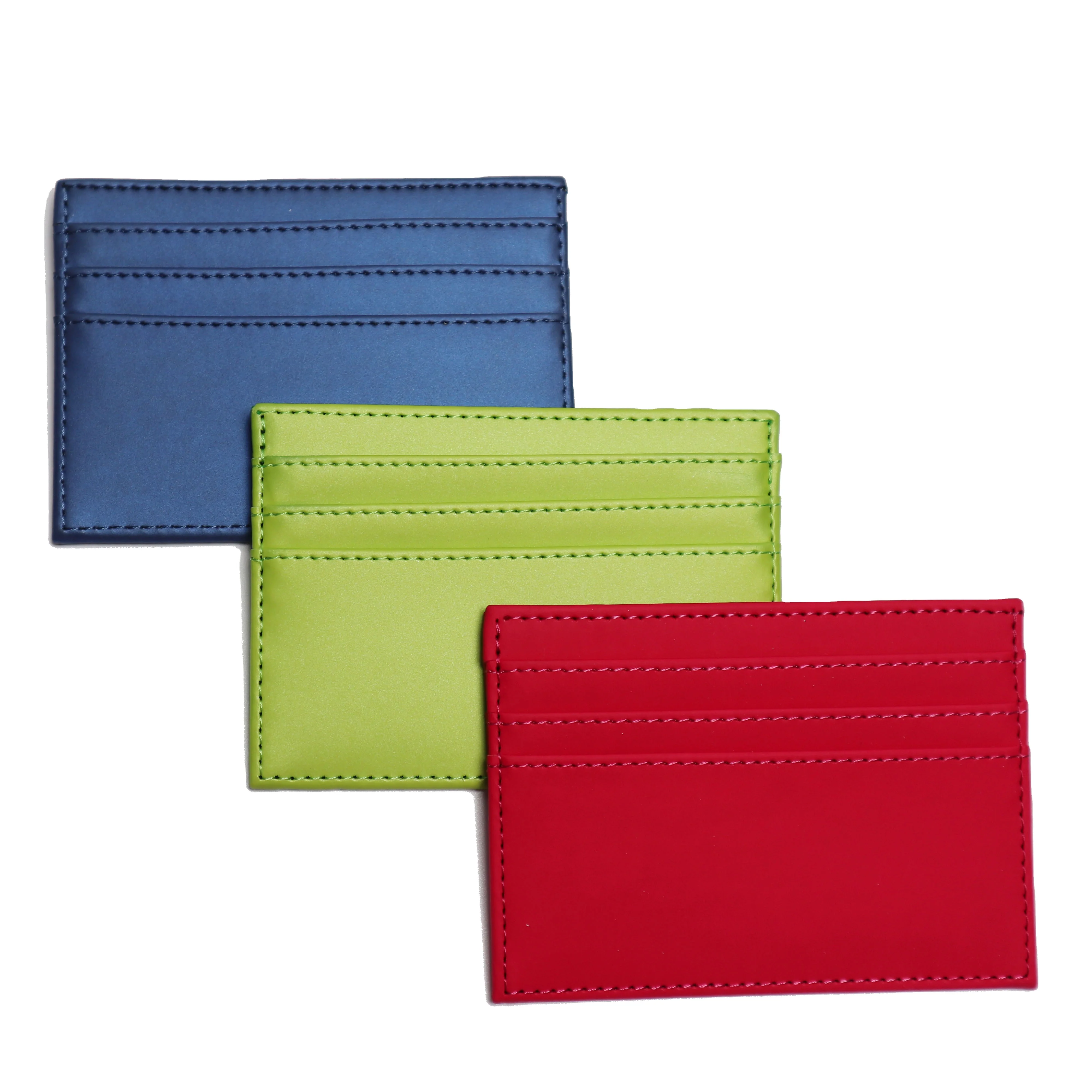 

Colorful Fashion Design Custom Logo Pu Leather pocket Wallet Credit Card Holder, Customized color