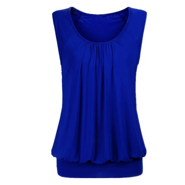 

Women Top.Comfortable design Sleek construction Simple solid women's sleeveless T-shirt Casual Quantity Custom