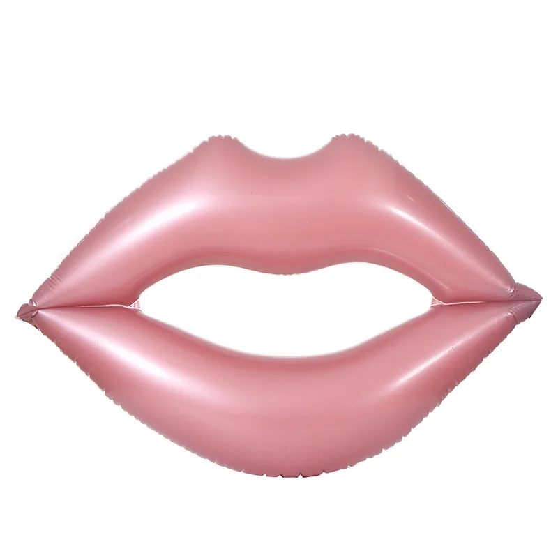 

Factory Customize Cheap PVC pink lip Inflatable Pool Float Swimming Ring float For Adult