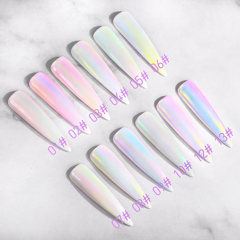 

Solid Aurora Fairy Pigment Mirror Powder Nail Flake Matellic Nail Powder