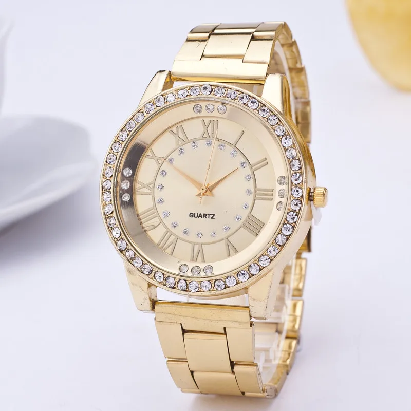 

Brand Luxury Watch Women Fashion Dress Quartz Wrist Watch Ladies Stainless Steel Waterproof Watches