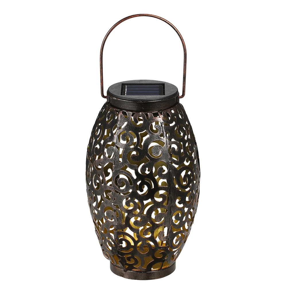 amazon lampara led solar para jardin luz de exterior farol oxidado para decoracion del hogar hierro de metal buy solar jardin luz al aire libre s rusty linterna para la decoracion del hogar de metal