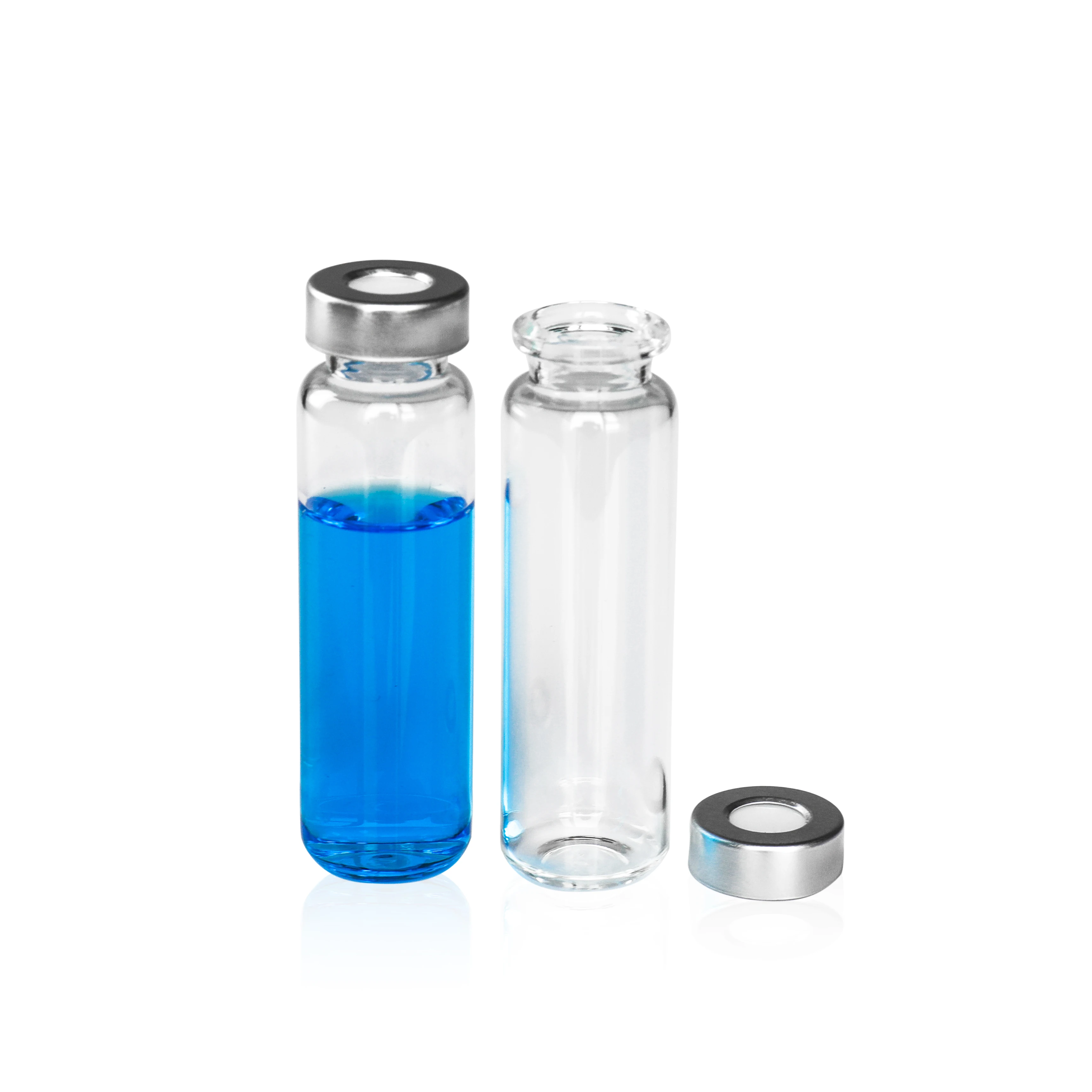 
Alwsci 10ml clear glass crimp vial headspace autosampler with short neck for Perkin Elmer 