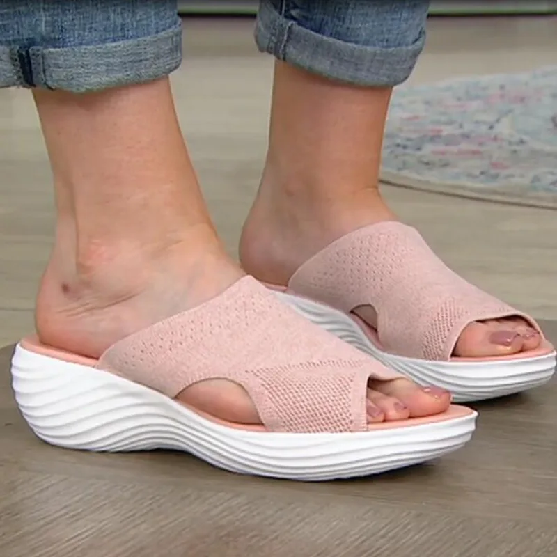 

Stretch Orthotic Slide Sandals Knitted Sports Corrective Sandals