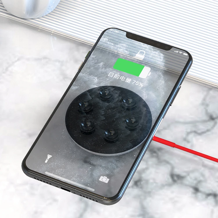 

Free Shipping Settpower Brand new sucker wireless charger 10W/7.5W/5W sucker fast charging pad for iPhone Android mobile phone