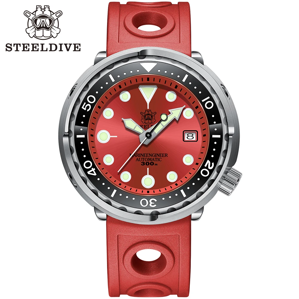 

Wholesale Price! SD1975 Steeldive Design Stainless Steel Tuna Dive Watch Blue Ceramic Bezel NH35 Automatic Dive Mens Wristwatch