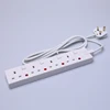 Independent switch 4 outlets power Extension Socket uk standard electric plug outlets with neon