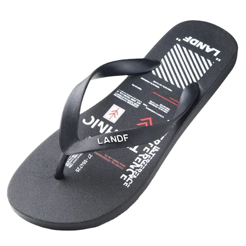 

2021 new flip flops men's summer fashion flip-flop rubber outdoor wear beach sandals and slippers, Picture