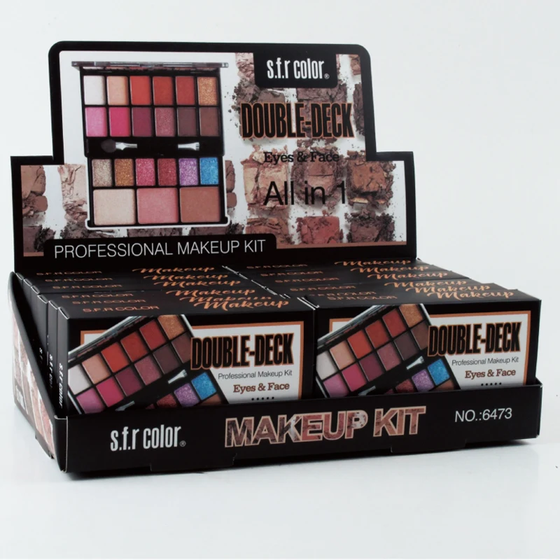 

Beauty creations cosmetics eyeshadows palette with mirror, 18 color eyeshadow +3 color powder make up kit