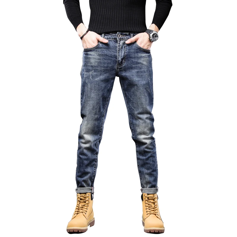 

China Manufacturer Wholesale Stretch Jeans Pant Style Good Quality Straight Men's Jeans Custom Brand Denim Jeans Fashion