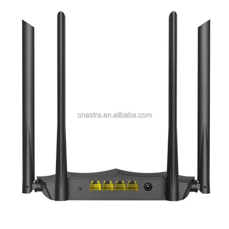 

Tenda ac8 Gigabit router optical fiber gigabit ipv6 AC1200 Dual Wireless Full 5g MU-MIMO WiFi timing Guest network, Black