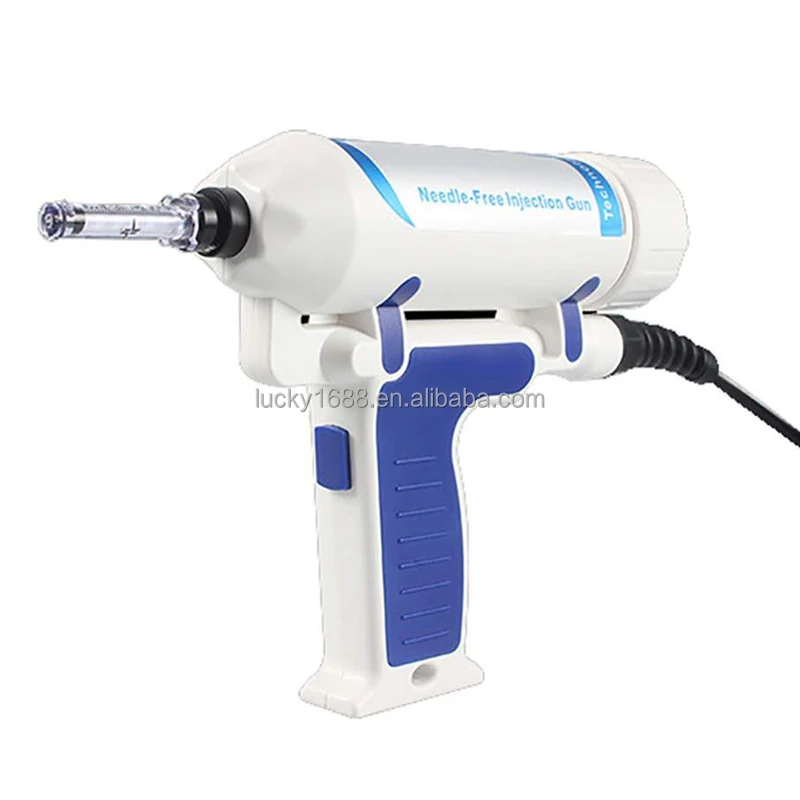 

Electroporation non invasive needle free water injection gun mesotherapy machine for skin whitening anti-wrinkle, White&blue