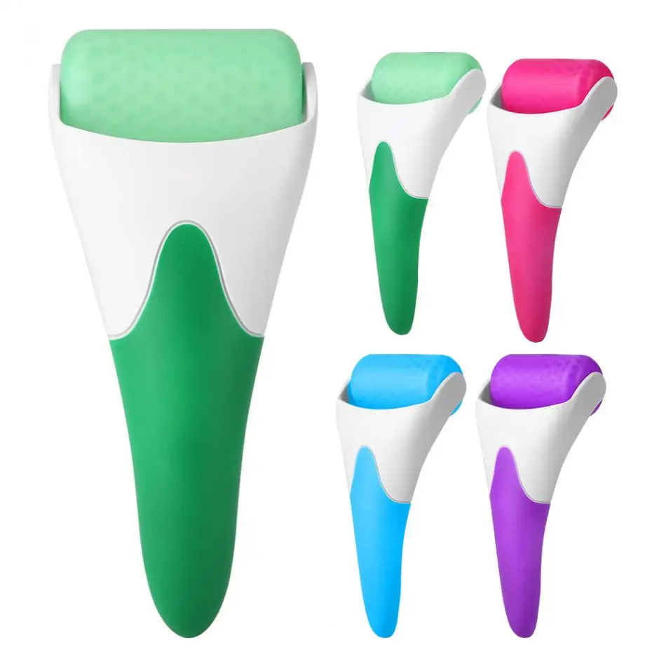 

New Skin Care Cold Therapy Plastic Handheld Facial Ice Roller Derma Ice Roller Massager for Face