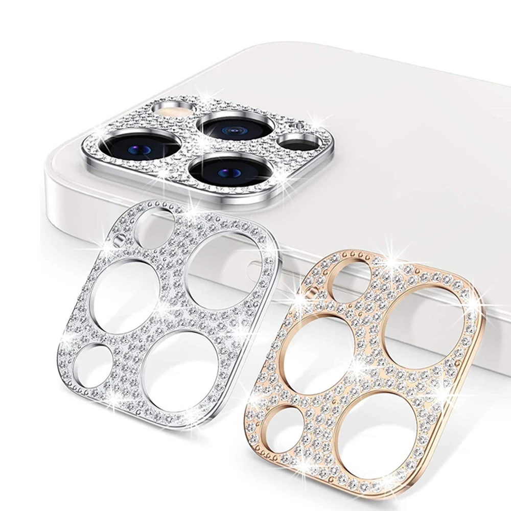 

3D Mobile Phone Diamond Camera Lens Screen Protector for iPhone 11 12 Pro Max