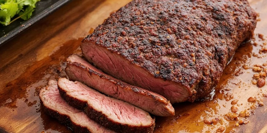 Final brisket platter ready to serve