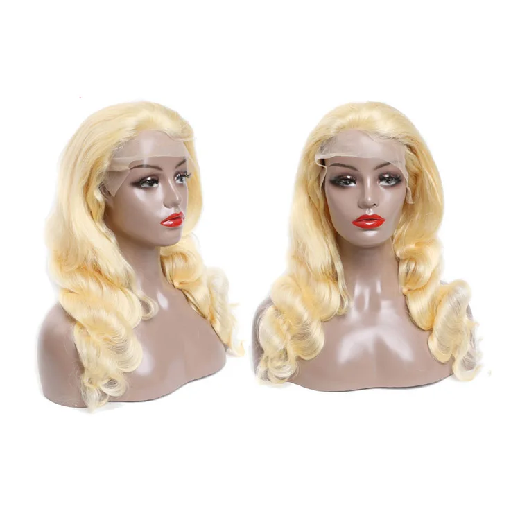 

Hot Product Virgin Brazilian Cuticle Aligned Hair Pre Plucked Blonde Body Wave HD Wigs Human Hair Lace Front For Black Women