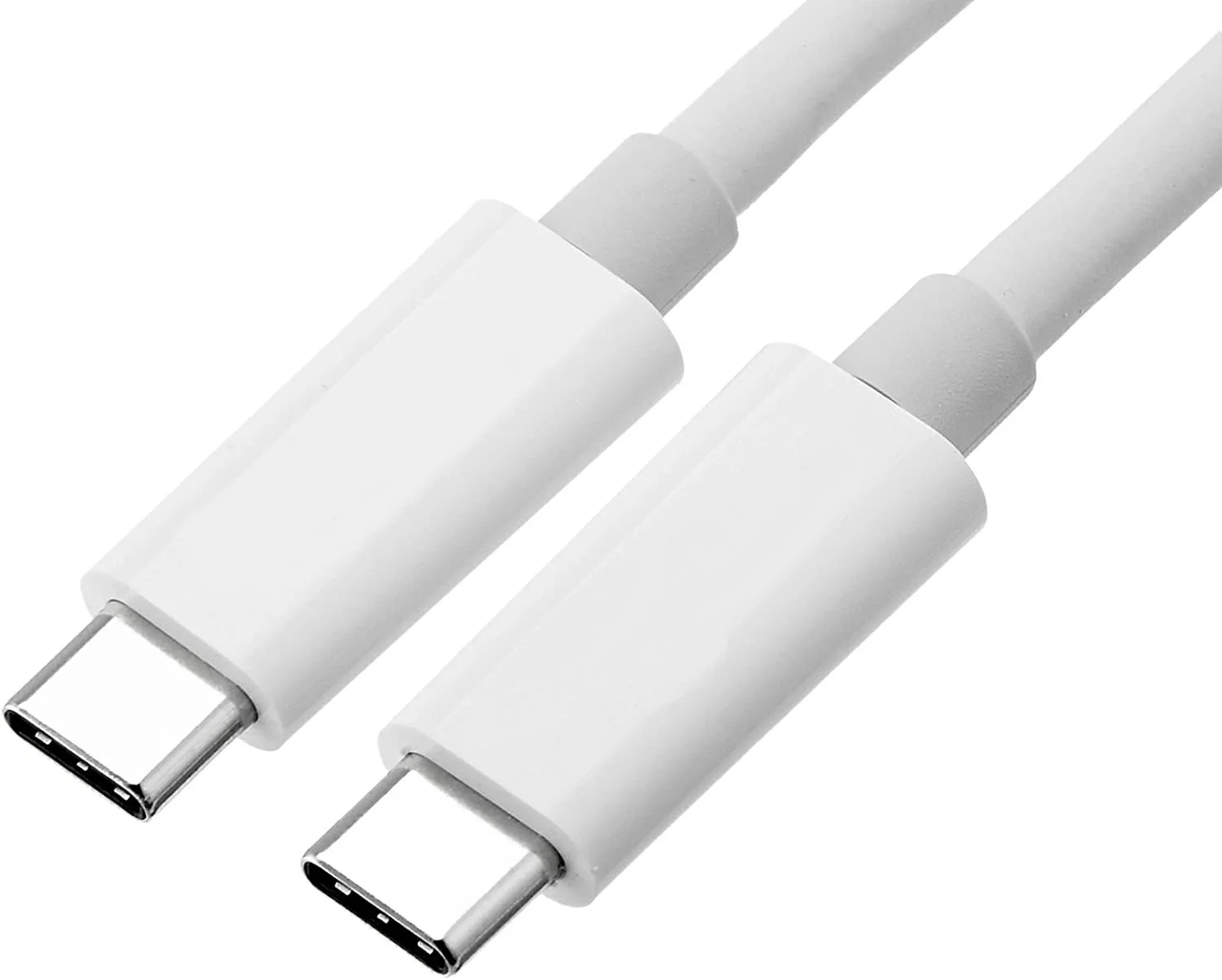 

USB3.1 5A PD 100W Max charging type c male to male cable usb magnetic cord, White/black