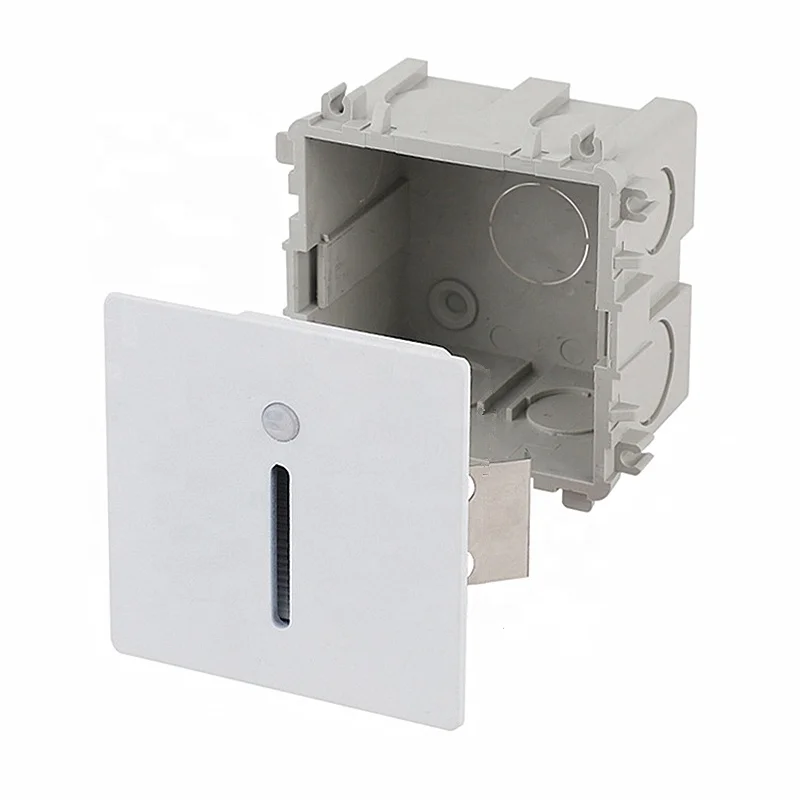 

New style modern indoor motion sensor 3w foot light recessed led step light stair wall light