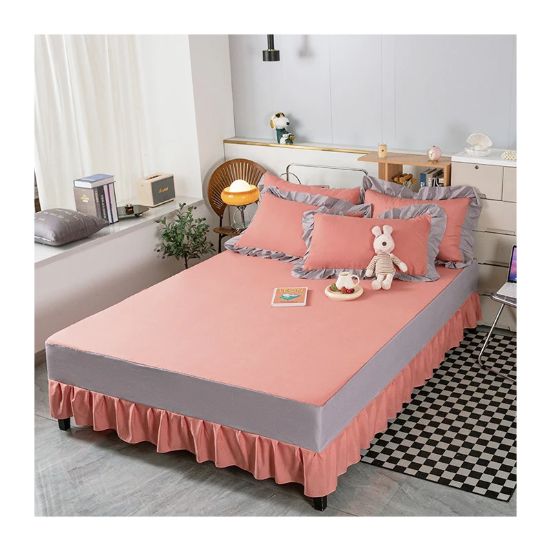 

Wholesale Factory Price New Style European Luxury Latex Mat Bed Skirt For Home