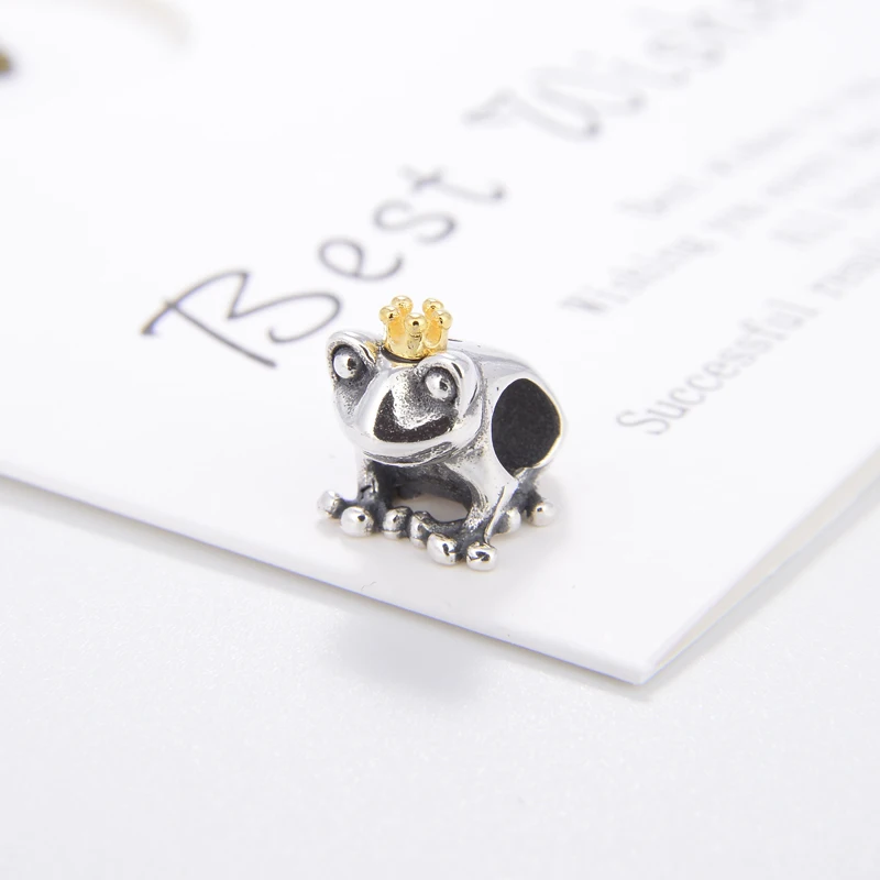 

New Arrival Silver Jewelry Cute Frog Charm For Bracelet Making