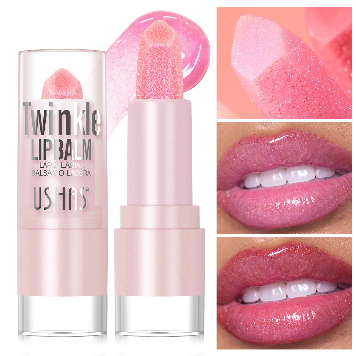 Cream Lipstick Gloss Pearlescent Glitter Bright Lip Glaze Vegan Makeup Waterproof Korean Lipstick