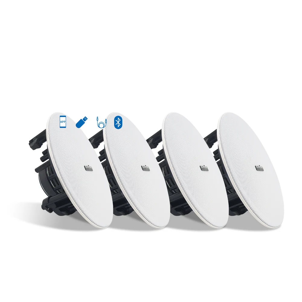 

SP-BTC5100 home audio Active wireless Bathroom Shower Waterproof Blue-tooth Coxial HiFi Stereo Sound Speaker, White