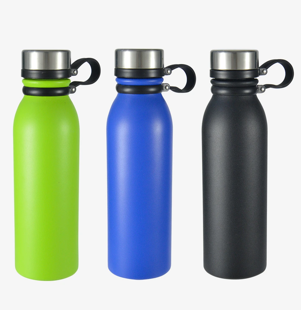 

2020 New Sports Bottle with Handle Stainless Steel Double Insulated Sports Cups Outdoor Sports Bottle