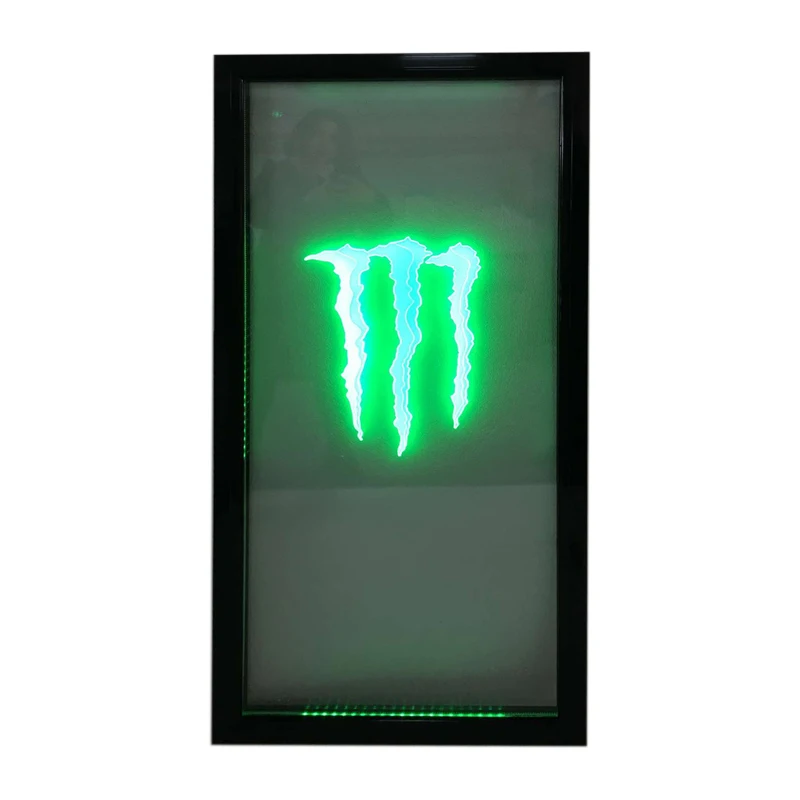 
Transparent LED Display Fridge Mini Refrigerator Glass PVC Frame Door 