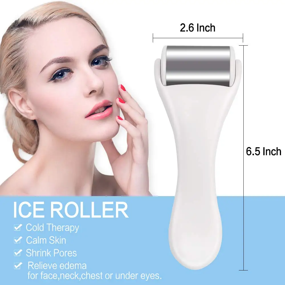 
Wholesale Beauty Care Stainless Steel Facial Massager Anti-Puffiness Ice Roller 
