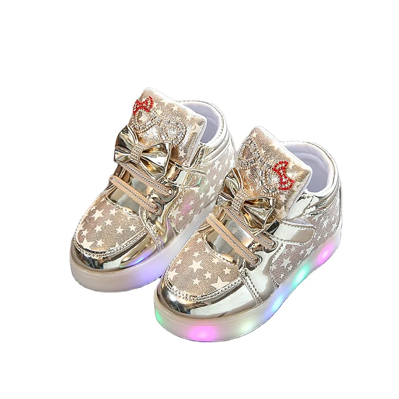 

2021 fashion children's shoes breathable flash light Boys and girls shoes wholesale