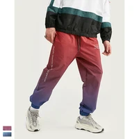 

2019 autumn/winter color contrast stripes for small color stripe fabric sports pants streetwear