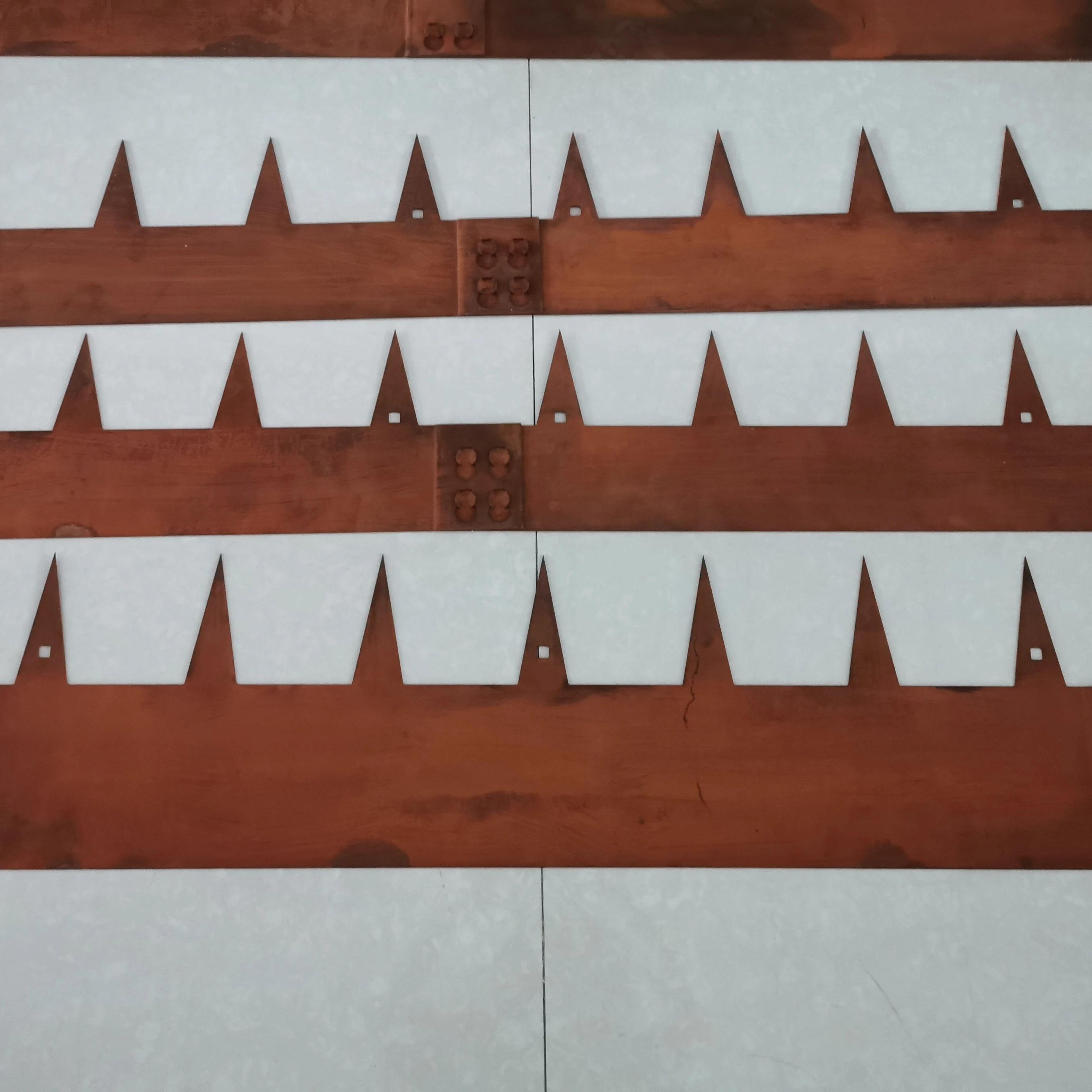 Metal corten steel lawn edging garden bed grass border