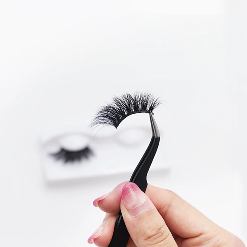 

Black cotton band soft comfortable cosmetic natural long 6D mink lashes, Black color