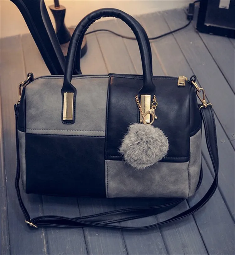 

New Product Leather Handbag For Women, Recyclable Fashion Big Size Bicolourable Handbags For Ladies, As picture