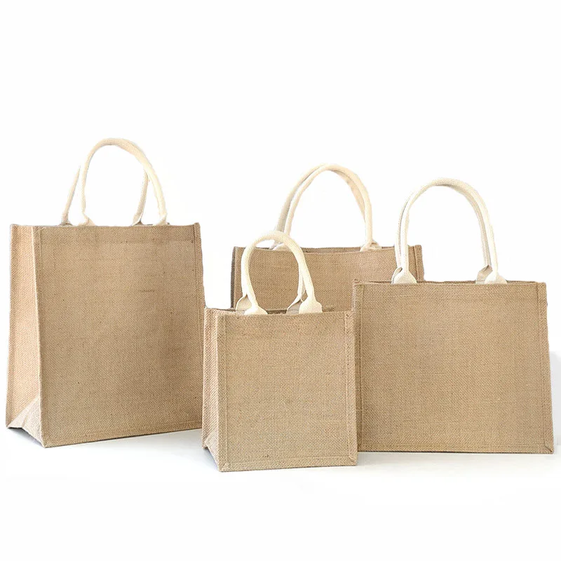 

Cheap Custom Logo Printed Eco Recycle Natural Foldable Reusable Jute Burlap Linen Shopping bags jute tote bag