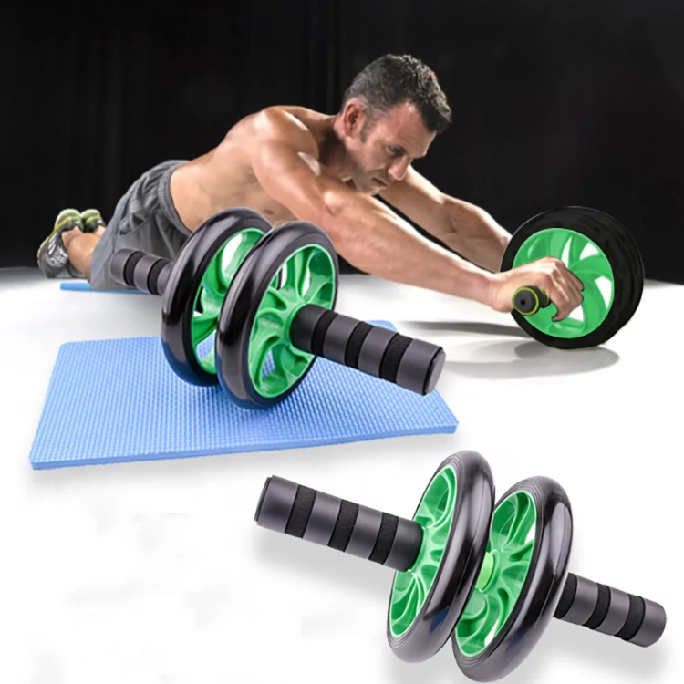 

Multifunction Exerciser Fitness Workout Gym Roller Abdominal AB Wheel Roller, Green