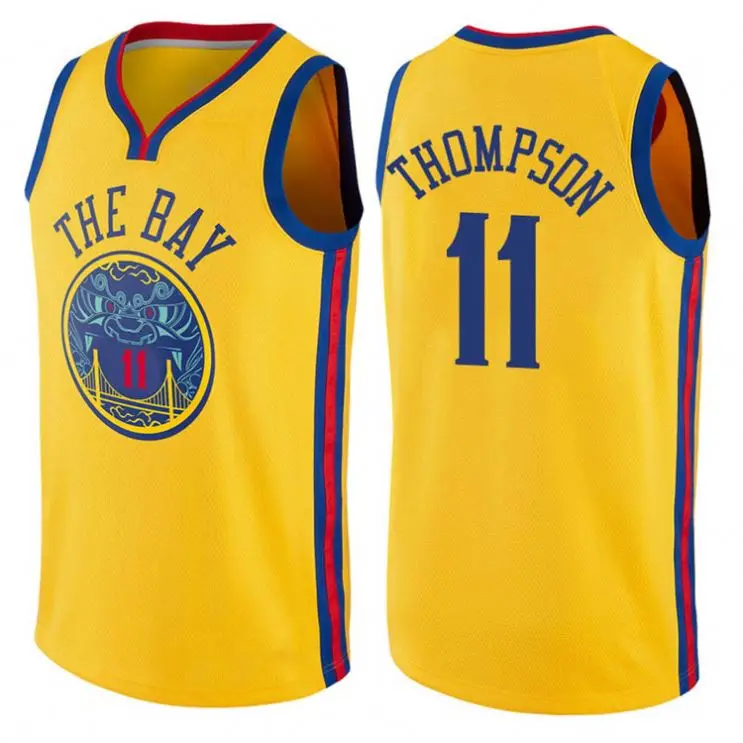 

Economic Efficient Men's Klay Thompson Basketball Jersey Embroidery Uniforms High Quality #11 Klay Thompson Basketball Jersey