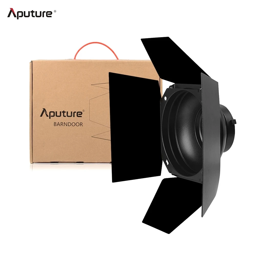 Aputure 4-leaf Design Barndoor Standard 7-inch Bowens Mount Barn Door for Aputure LS COB 120T 120D 120D II 300D LED Video Light