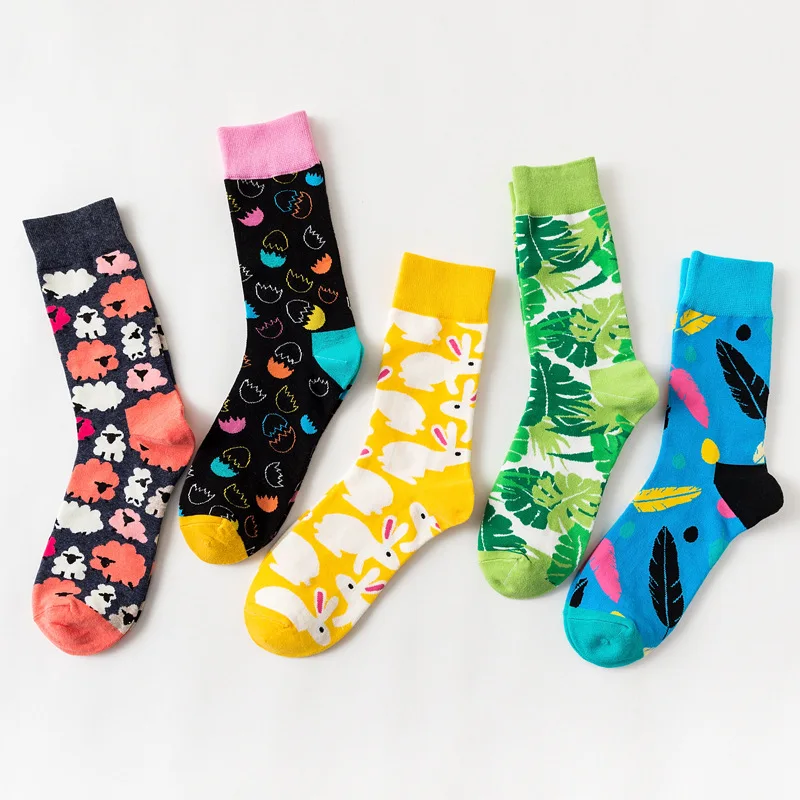 

Wholesale Best-selling Easter Day Women Socks Sporty Socks Embroidered Socks, Multi color