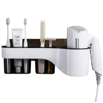 

Adhesive Hair Dryer Holder Wall Mount No Drilling Hair Dryer&Styling Tools Organizer Storage Blow Dryer Hair Curler Brush Cleans