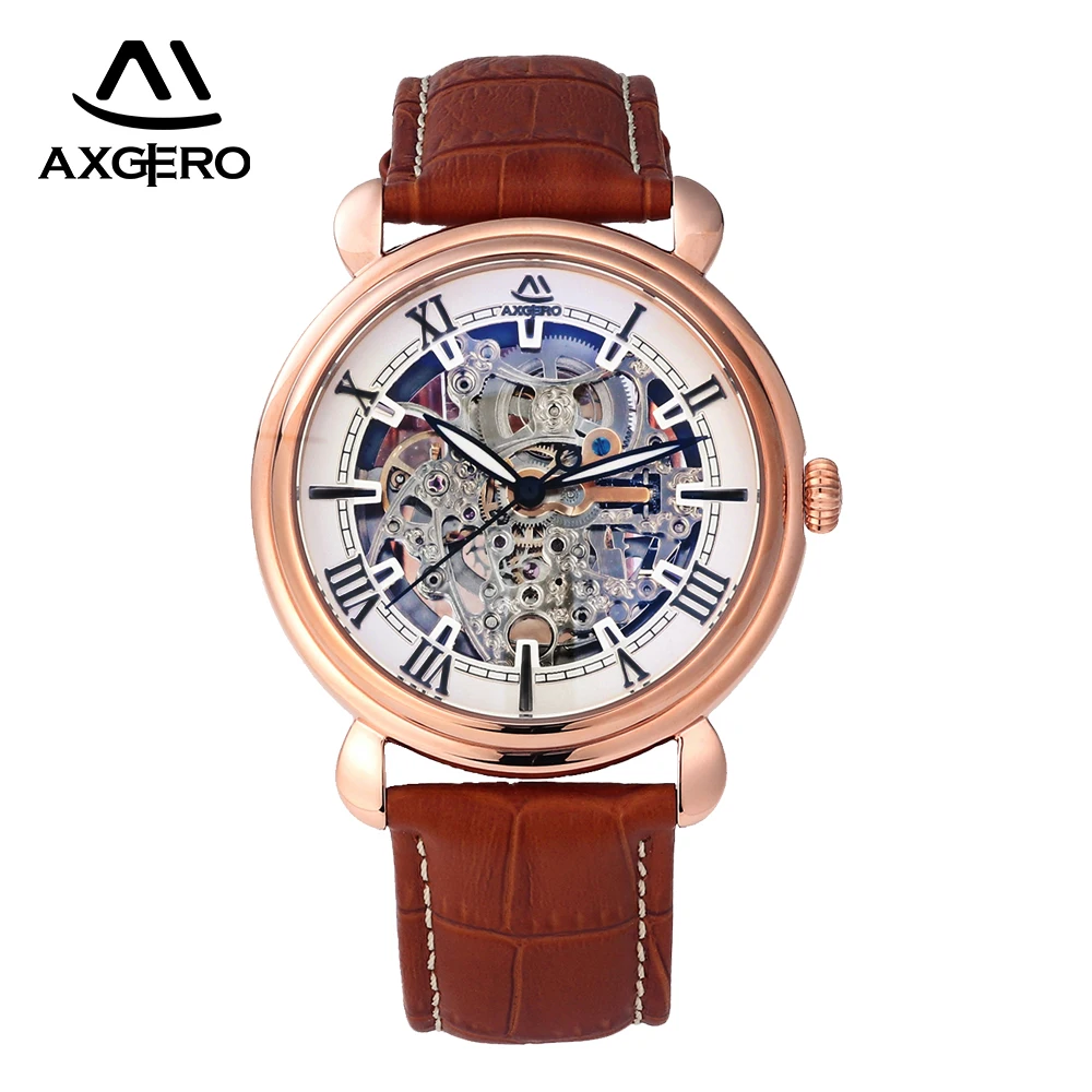 

Automatic mechanical skeleton men watch
