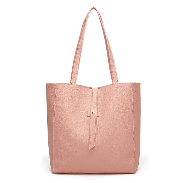 

Large Women Tote Bags Handbag Classic Plain Ladies Shoulder Bag Woman Lychee Shoulder Hand Bags, 10 colors