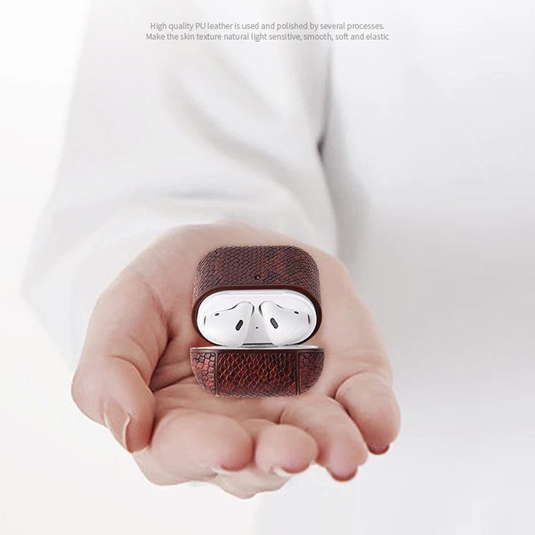 Luxury Pu leather Earphone Bag for Apple Airpods Pro Case