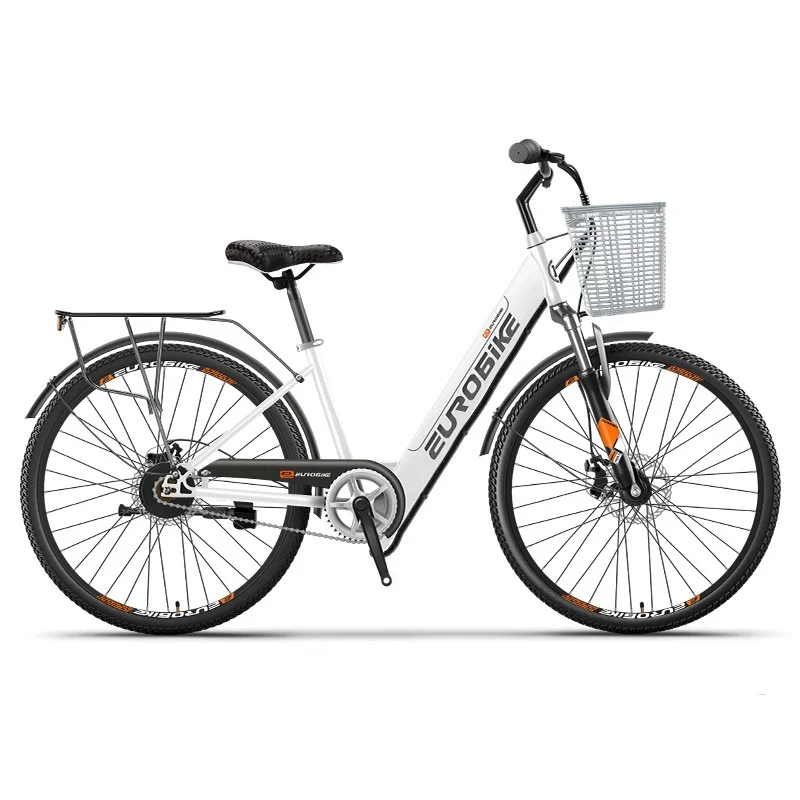 

2021 Lady Style 26 inch 7-speed electric city bike 36V 250W 350W woman ebike pedal assist, Black/white