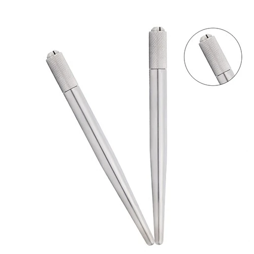 

High Quality Stainless Steel Autoclavable Hand Tool Microblading Eyebrow Manual Pen For Permanent Makeup, Silver