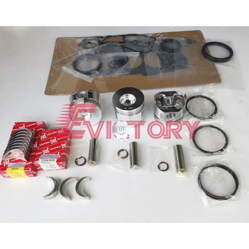 

For Yanmar 3TNV82 3TNV82A rebuild kit connecting rod piston ring gasket bearing