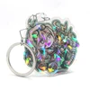 Promotional VOGRACE cheap OEM cartoon anime transparent custom keychain acrylic plastic clear hologram key rings free sample