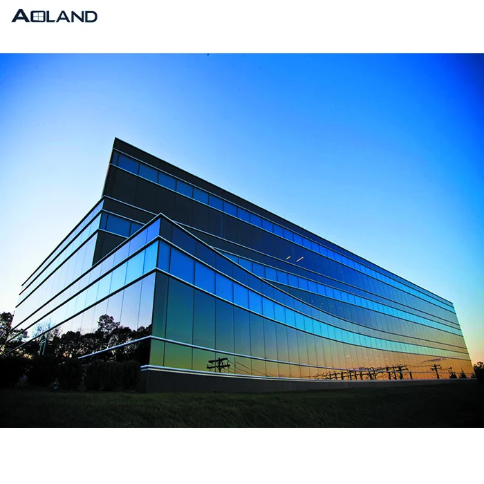 
Aluminum glass curtain wall with System Design Fabrication for building Exterior 