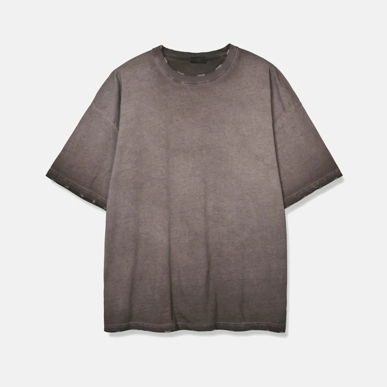 

wholesale logo blank vintage wash t-shirt cotton black grey acid washed tshirt mens custom, Customized color
